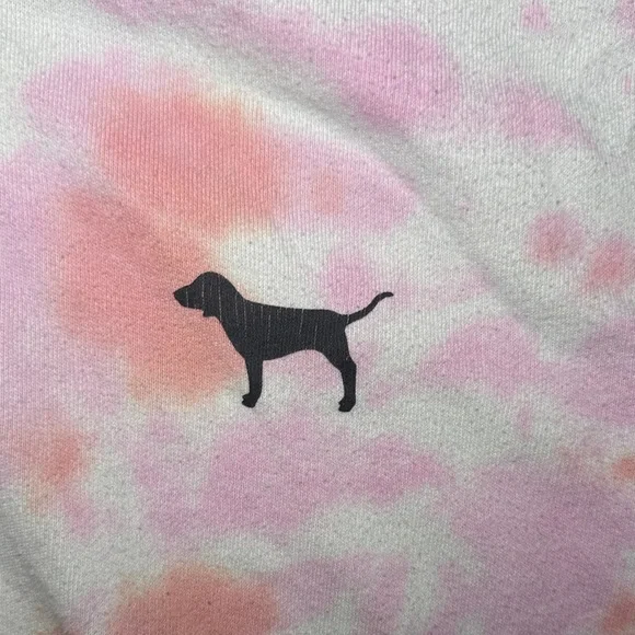 PINK Victoria's Secret Tie Dye Zip Hoodie Medium - Picture 3 of 7